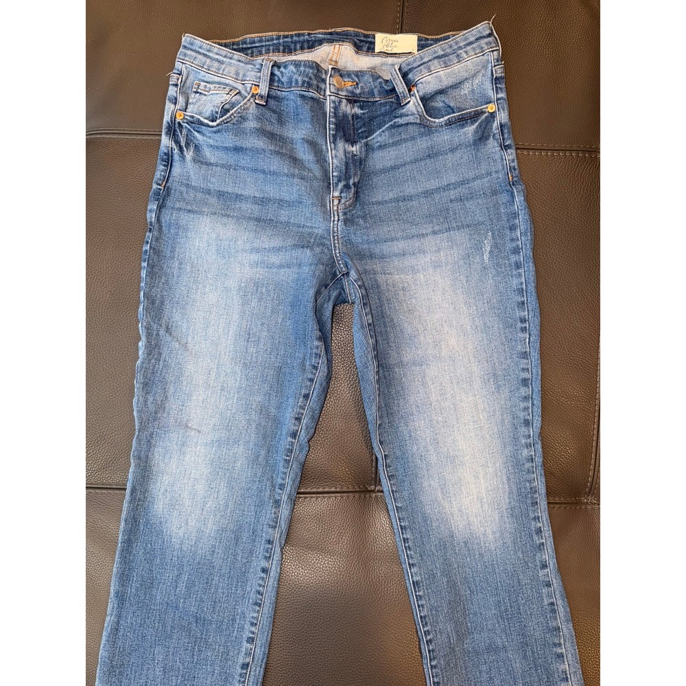 Cosmic Blue Love Straight Leg Jeans Blue Denim Stretch Womens 14W